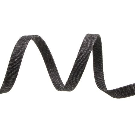 Gurtband Baumwolle "Jeans" 15 mm - am Meter (schwarz)