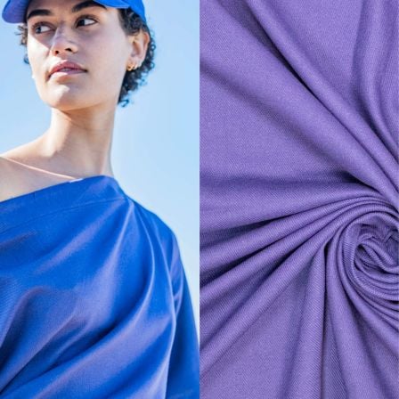 Viskose/Leinen-Twill Mix "Uni - Rebel Fibre Mood" (blauviolett)