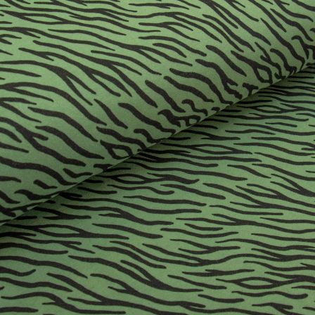 Sweat Bio-Baumwolle "Zebra" (grün-schwarz)