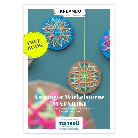 Freebook - Bastelanleitung Wickelsterne "MATARIKI" von KREANDO (deutsch)