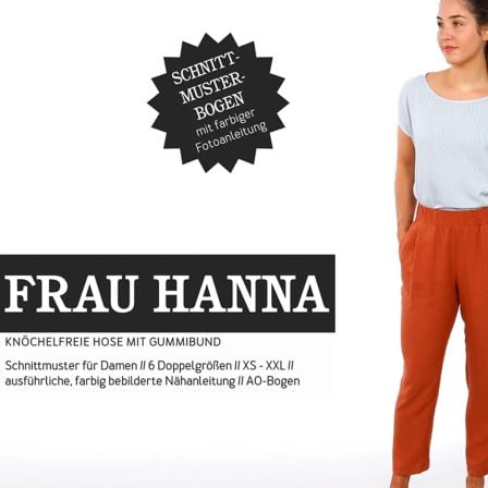 Patron - dame pantalon "Frau Hanna" (t. XS-XXL) de STUDIO SCHNITTREIF (en allemand)