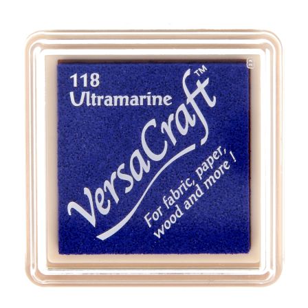 Tampon encreur - petit "VersaCraft" pour textiles (118/ultramarine) de Tsukineko