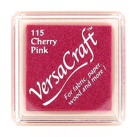 Tampon encreur - petit "VersaCraft" pour textiles (115/cherry pink) de Tsukineko