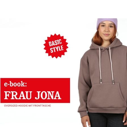 EBook - Schnittmuster Oversized Hoodie "Frau Jona" (Gr. XS-XXL)  von STUDIO SCHNITTREIF (deutsch)
