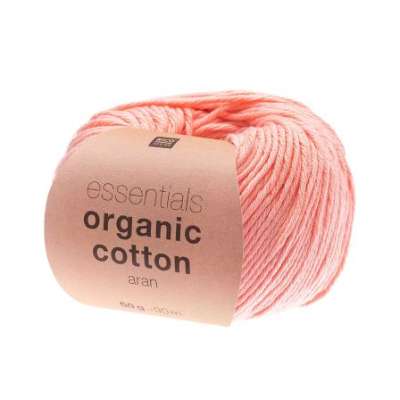 Laine bio - Rico Essentials Organic Cotton aran (saumon)