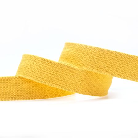 Gurtband Baumwolle "Soft" 30/40 mm (gelb)