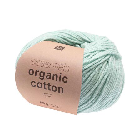 Laine bio - Rico Essentials Organic Cotton aran (menthe)