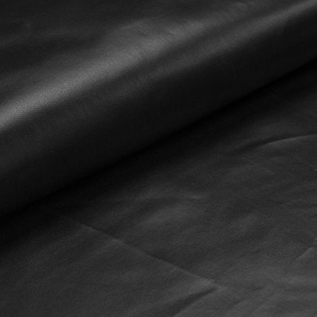 Heavy canevas coton enduit "Soft Touch" (noir)