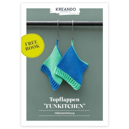 Freebook - Häkelanleitung Topflappen "FUNKITCHEN" von KREANDO (deutsch)