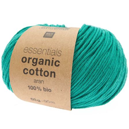 Bio-Wolle - Rico Essentials Organic Cotton aran (aqua)
