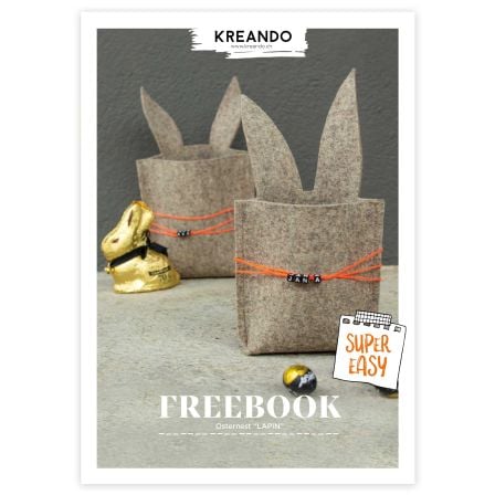 Freebook - Nähanleitung mit Schnittmuster Osternest "LAPIN“ von KREANDO (deutsch)