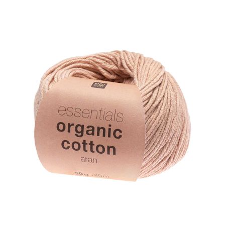 Bio-Wolle - Rico Essentials Organic Cotton aran (puder)