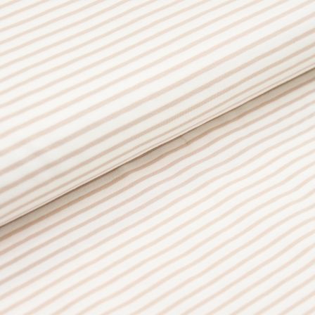 Jersey de coton "Rayures" (blanc-beige clair)
