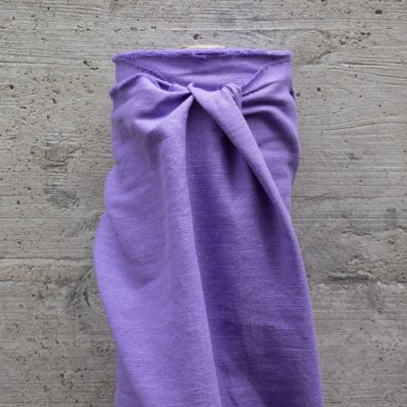 Tissu en lin - uni "natural washed" (violet)