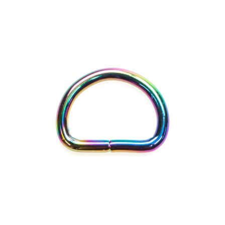 D-Ring "Metall" - 25 mm (regenbogen)