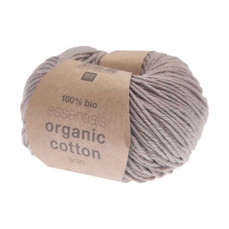 Laine bio - Rico Essentials Organic Cotton aran (taupe)