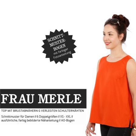 Patron - dames top "Frau Merle" (t. XS-XXL) de STUDIO SCHNITTREIF (en allemand)