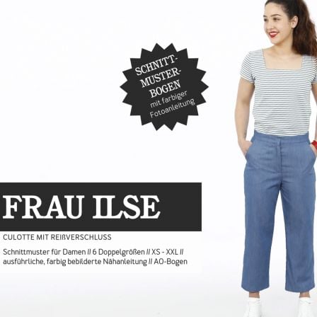 Patron - dame pantalon culotte "Frau Ilse" (t. XS-XXL) de STUDIO SCHNITTREIF (en allemand)