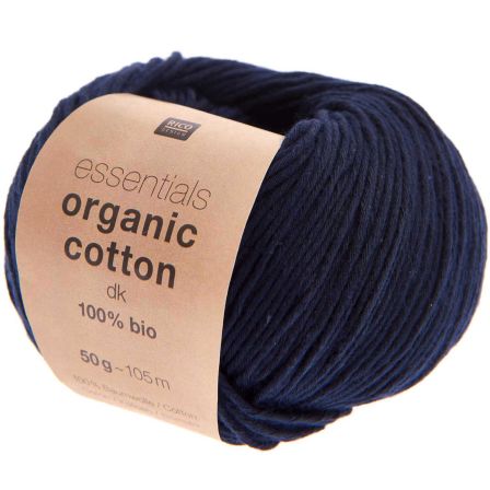 Bio-Wolle - Rico Essentials Organic Cotton dk (marine)