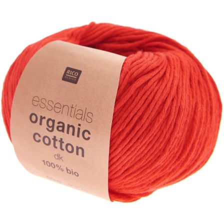 Bio-Wolle - Rico Essentials Organic Cotton dk (rot)