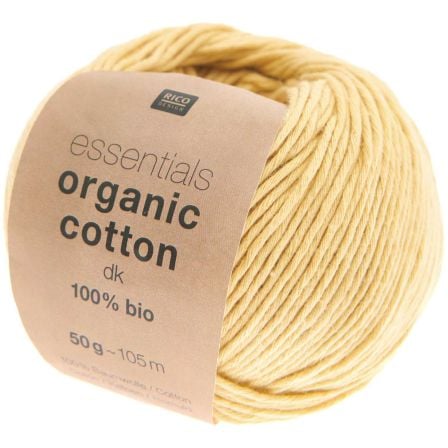Bio-Wolle - Rico Essentials Organic Cotton dk (senf)
