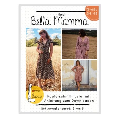 Schnittmuster Kleid "Bella Mamma" Gr. 34-48 von Lotte & Ludwig