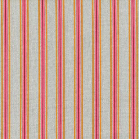 AU Maison - Coton "Strokes-Sand/Pink" (gris argenté-pink/orange)