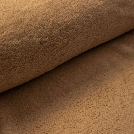 Peluche/fausse fourrure ''extra soft'' (camel)