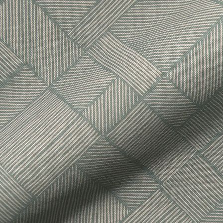 Canvas Baumwolle "Linen Look - Patchwork" (seegrün/natur)