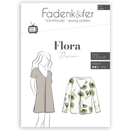 Schnittmuster - Damen Bluse/Tunika "Flora" Gr. 32-58 von fadenkäfer