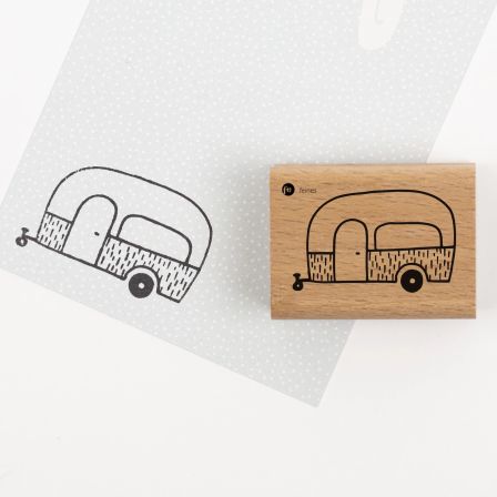 Holzstempel "Wohnwagen" von feinesleben