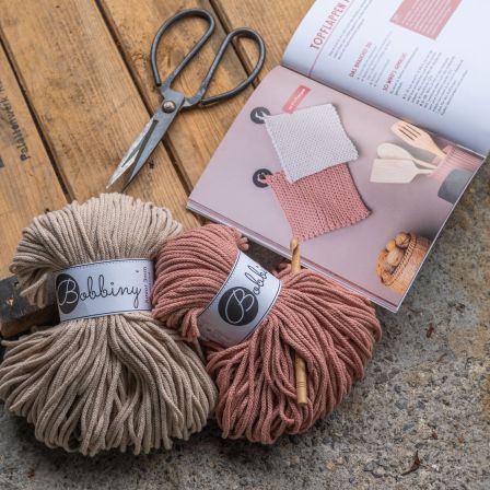 Topflappen "Kjøkken" aus Junior-Garn #bobbiny
