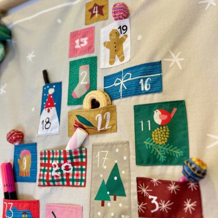 Adventskalender "Tree" aus Stoffpanel #lablu