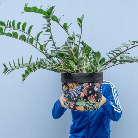 Pflanzentopf "UTENSILO - Jungle" aus Jacquardstoff