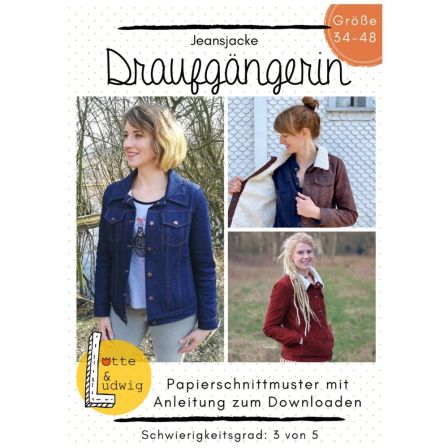 Patron - Veste en jeans "Draufgängerin" (34-48) de Lotte & Ludwig (en allemand)