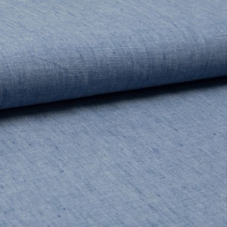 Leinenstoff - leichte Qualität "Jeans" (blau meliert)