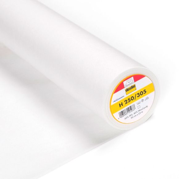 Vlieseline "H250" - Entoilage thermocollant (blanc), rouleau à 25 m