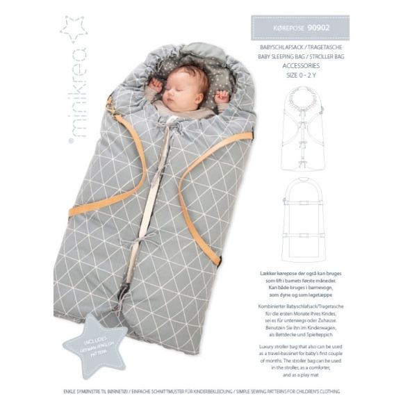 Patron - Gigoteuse pour bébés de minikrea (en allemand/anglais/danois)