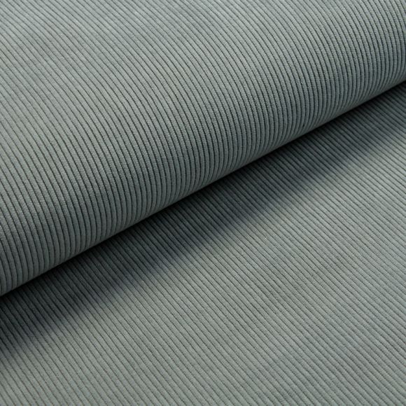 Tissu d'ameublement/décoration velours côtelé "uni" (gris souris)