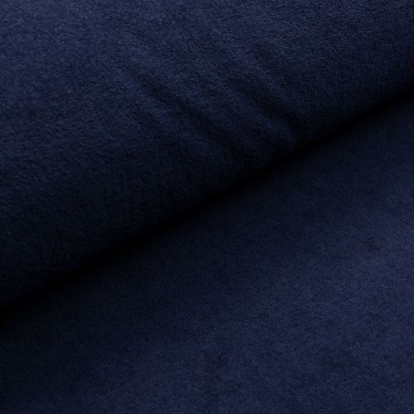 Strick-Frottee Baumwolle "uni" (dunkelblau)