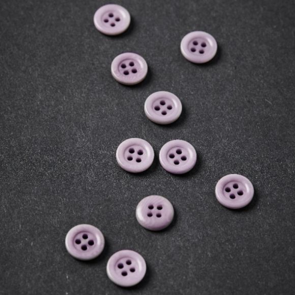 Bouton "Frame Corozo - purple haze" 4 trous Ø 11 mm - lot de 2 (lilas) de meetMILK