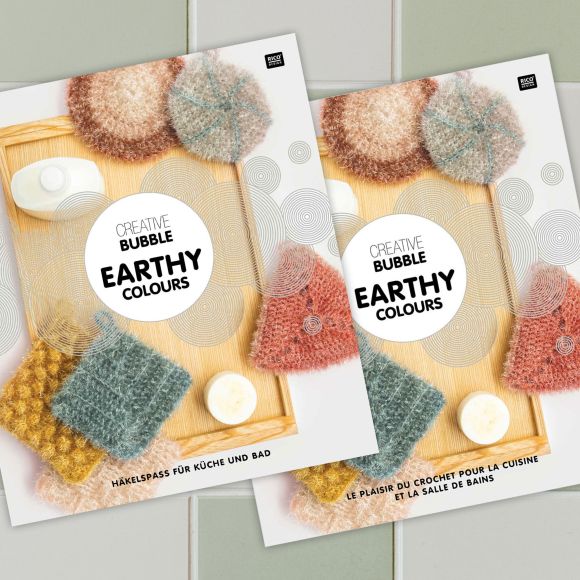 Magazine "Creative Bubble Earthy Colours" de RICO DESIGN (français/allemand)