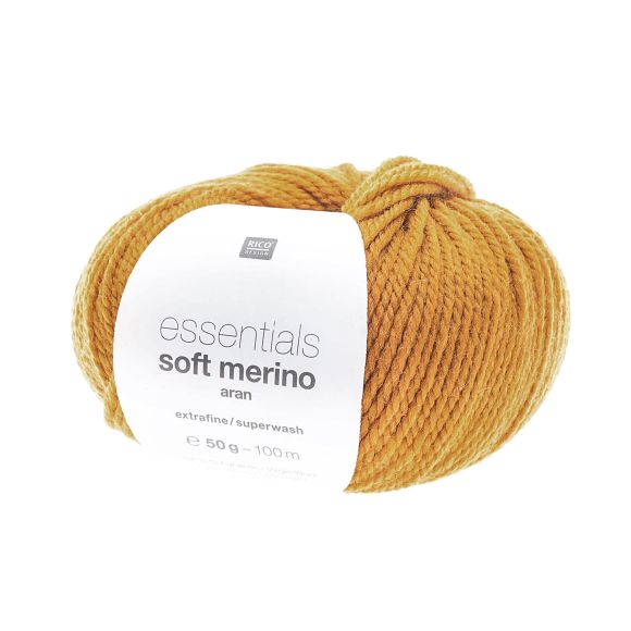 Merinowolle - Rico Essentials Soft Merino Aran (safran)