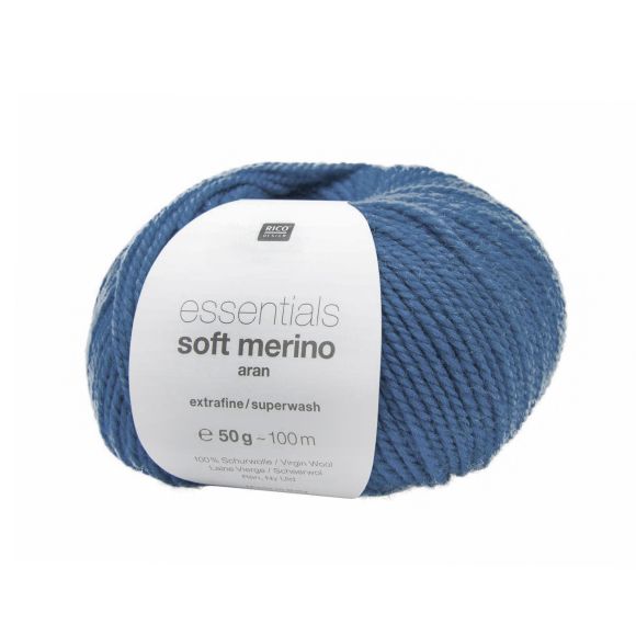 Merinowolle - Rico Essentials Soft Merino aran (jeans)