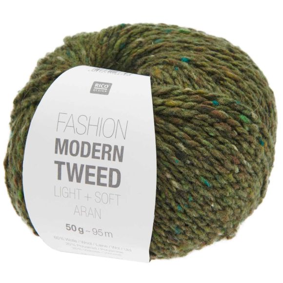 Wolle - Rico Fashion Modern Tweed aran (oliv)
