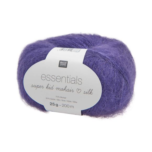 Mohairwolle - Rico Essentials Super Kid Mohair Silk (lavendel)