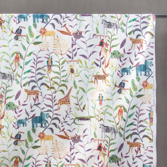 Canevas de coton "Hide and Seek/jungle" (offwhite-multicolore) de Prestigious Textiles