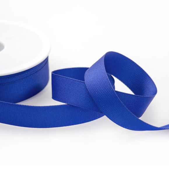 Ruban gros grain "Uni" 20/25 mm (bleu)
