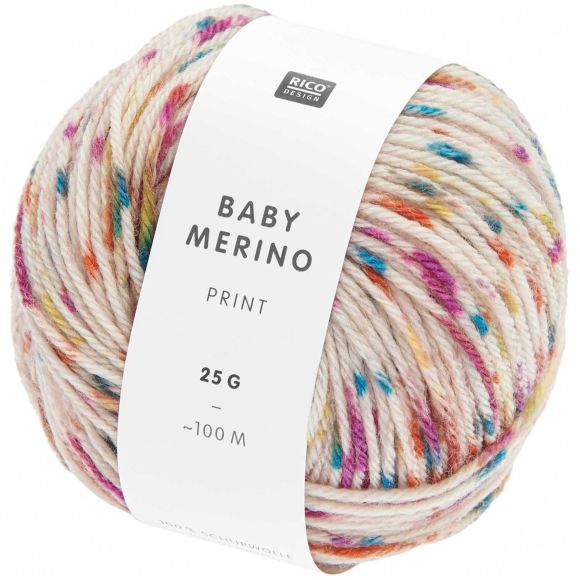 Babywolle - Rico Baby Merino Print (earthy multicolor)