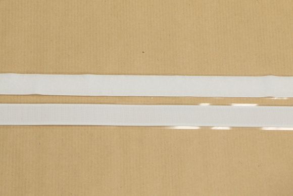Klettband/Klettverschluss - selbstklebend "Haken & Flausch" 20/30/50 mm - Stück à 1 Meter (weiss)